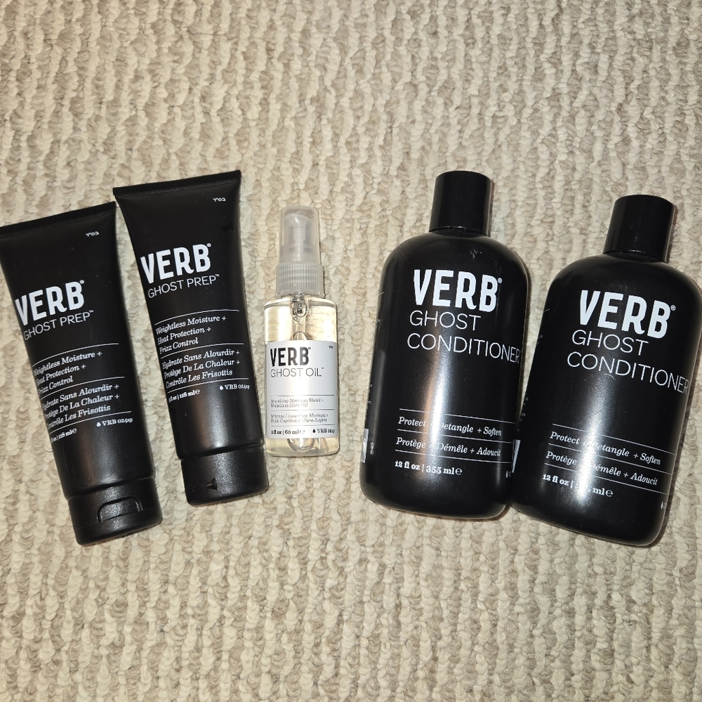VERB bundle of ghost prep (2), ghost oil (1), ghost conditioner (2)!